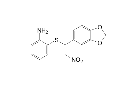 o-{[3,4-(methylenedioxy)-alpha-(nitromethyl)benzyl]thio}aniline