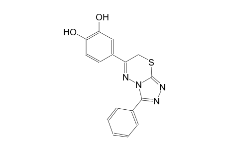 4-(3-phenyl-7H-[1,2,4]triazolo[3,4-b][1,3,4]thiadiazin-6-yl)-1,2-benzenediol