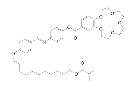 4'-[4-[4-(11-Methacryloyloxy)undecyloxy]phenylazo]phenoxycarbonyl]benzo-15-crown