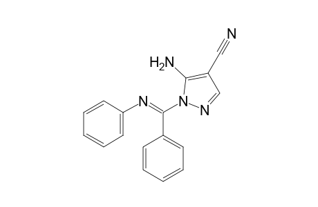 (E)-5-Amino-1-(phenyl(phenylimino)methyl)-1H-pyrazole-4-carbonitrile