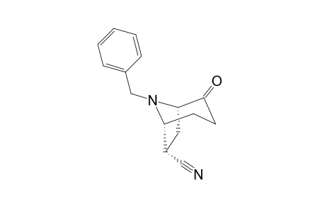 8-Benzyl-2-oxo-8-azabicyclo[3.2.1]octane-6-endo-carbonitrile