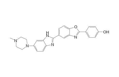 5-[6'-(4"-Methyl-1"-piperazinyl)benzimidazol-2'-yl]-2-(p-hydroxyphenyl)benzoxazole