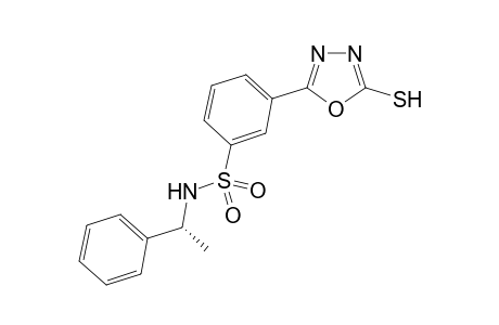 (R)-3-(5-mercapto-1,3,4-oxadiazol-2-yl)-N-(1-phenylethyl)benzenesulfonamide