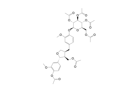 (+)-LARICIRESINOL-4'-O-BETA-D-GLUCOPYRANOSIDE-HEXAACETATE