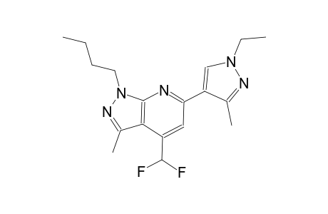 1-butyl-4-(difluoromethyl)-6-(1-ethyl-3-methyl-1H-pyrazol-4-yl)-3-methyl-1H-pyrazolo[3,4-b]pyridine