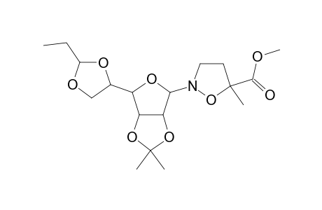 5-Isoxazolidinecarboxylic acid, 5-methyl-2-[2,3:5,6-bis-O-(1-methylethylidene)-.alpha.-D-mannofuranosyl]-, methyl ester, (S)-