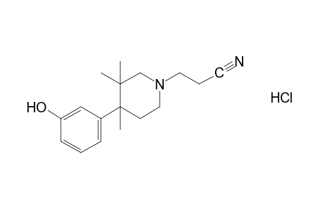 4-(m-hydroxyphenyl)-3,3,4-trimethyl-1-piperidinepropionitrile, hydrochloride