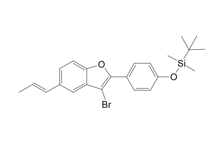 {4-[3-Bromo-5-(E/Z)-prop-1-enylbenzofuran-2-yl]phenoxy}-t-butyldimethylsilane