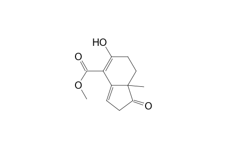1H-Indene-4-carboxylic acid, 2,6,7,7a-tetrahydro-5-hydroxy-7a-methyl-1-oxo-, methyl ester