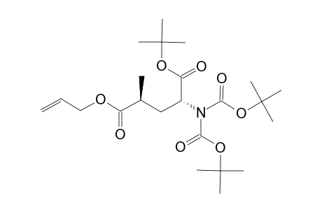 (2S,4S)-2-DITERT.-BUTOXYCARBONYLAMINO-4-METHYLPENTANE-1,5-DIOIC-ACID-5-ALLYLESTER-1-TERT.-BUTYLESTER