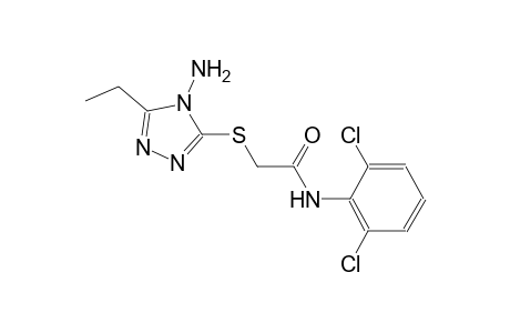 2-[(4-amino-5-ethyl-4H-1,2,4-triazol-3-yl)sulfanyl]-N-(2,6-dichlorophenyl)acetamide