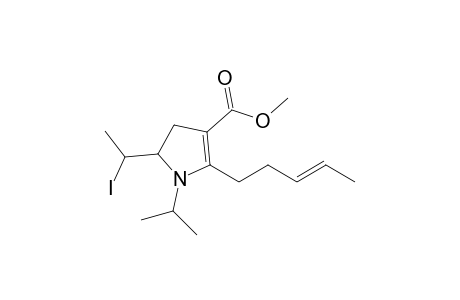Methyl N-isopropyl-2-(3"-pentenyl)-5-(1'-iodoethyl)-4,5-dihydropyrrol-3-carboxylate