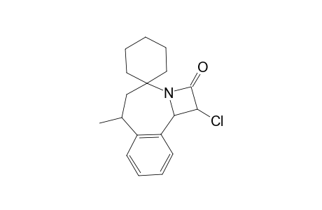 Azeto[2,1-a]2-benzazepin-2(1H)-one, 4,5,6,10b-tetrahydro-1-chloro-6-methyl-4-spirocyclohexane-