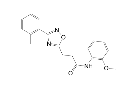 N-(2-methoxyphenyl)-3-[3-(2-methylphenyl)-1,2,4-oxadiazol-5-yl]propanamide
