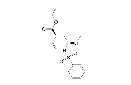 (2R*,4S*)-1-(phenylsufonyl)-2-ethoxy-4-(ethoxycarbonyl)-1,2,3,4-tetrahydropyridine