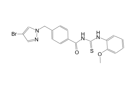 N-{4-[(4-bromo-1H-pyrazol-1-yl)methyl]benzoyl}-N'-(2-methoxyphenyl)thiourea