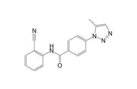 benzamide, N-(2-cyanophenyl)-4-(5-methyl-1H-1,2,3-triazol-1-yl)-