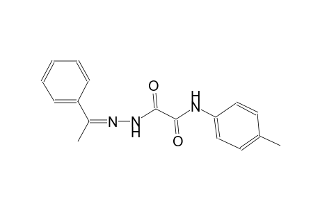 N-(4-methylphenyl)-2-oxo-2-[2-(1-phenylethylidene)hydrazino]acetamide