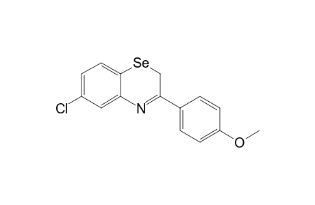 3-(4'-Methoxyphenyl)-6-chloro-2H-1,4-benzoselenazine