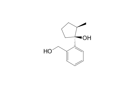 Benzenemethanol, 2-(1-hydroxy-2-methylcyclopentyl)-, trans-