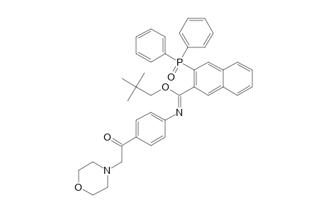 3-(DIPHENYL-PHOSPHINOYL)-N-[4-(2-MORPHOLIN-4-YL-ACETYL)-PHENYL]-NAPHTHALENE-2-CARBOXIMIDIC-2,2-DIMETHYL-PROPYLESTER