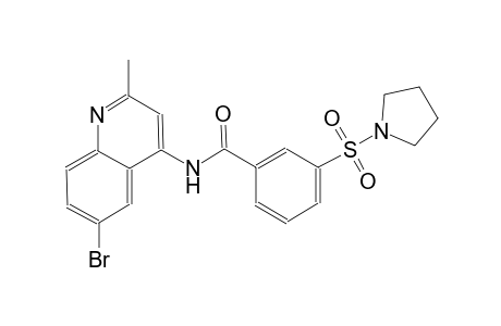 benzamide, N-(6-bromo-2-methyl-4-quinolinyl)-3-(1-pyrrolidinylsulfonyl)-