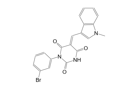 (5E)-1-(3-bromophenyl)-5-[(1-methyl-1H-indol-3-yl)methylene]-2,4,6(1H,3H,5H)-pyrimidinetrione