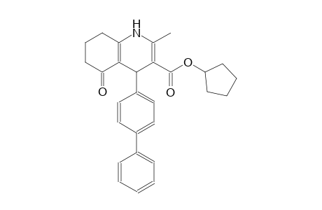2-Methyl-5-oxo-4-(4-phenylphenyl)-4,6,7,8-tetrahydro-1H-quinoline-3-carboxylic acid cyclopentyl ester