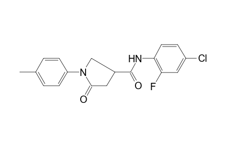 Pyrrolidine-3-carboxamide, N-(4-chloro-2-fluorophenyl)-1-(4-methylphenyl)-5-oxo-