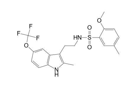 2-Methoxy-5-methyl-N-[2-[2-methyl-5-(trifluoromethyloxy)-1H-indol-3-yl]ethyl]benzenesulfonamide