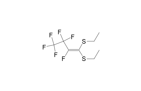 1,1-bis(ethylsulfanyl)-2,3,3,4,4,4-hexafluoro-but-1-ene