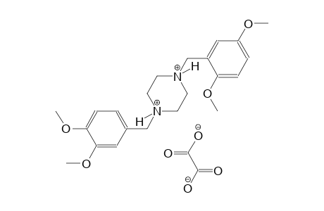 1-(2,5-dimethoxybenzyl)-4-(3,4-dimethoxybenzyl)piperazinediium oxalate