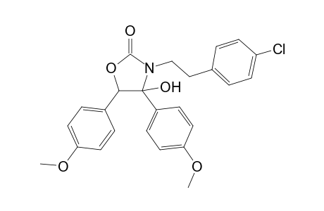 2(3H)-Oxazolone, 3-[2-(4-chlorophenyl)ethyl]dihydro-4-hydroxy-4,5-bis(4-methoxyphenyl)-