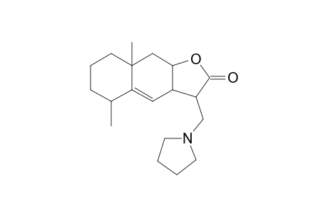 3H-Naphtho[2,3-b]furan-2-one, 5,8a-dimethyl-3-(pyrrolidin-1-ylmethyl)-3a,5,6,7,8,8a,9,9a-octahydro-