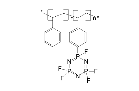 Poly{styrene-co-[(alpha-methylethenyl)phenyl] pentafluorocyclotriphosphazene