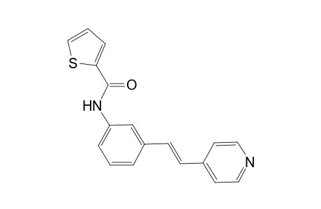 2-Thiophenecarboxamide, N-[3-[2-(4-pyridinyl)ethenyl]phenyl]-