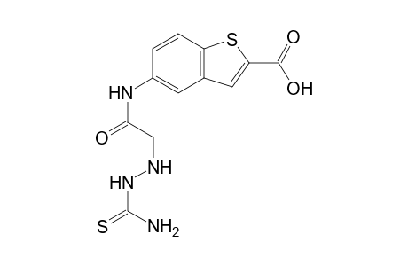 5-[2'-(2"-Thiosemicarbazido)acetamido]benzo[b]thiophene-2-carboxylic Acid