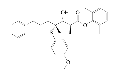 (2,6-dimethylphenyl) (2S,3R,4R)-3-hydroxy-4-(4-methoxyphenyl)sulfanyl-2,4-dimethyl-7-phenyl-heptanoate
