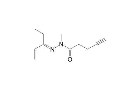 Ethylacrolein N-(pent-4-ynoyl)-N-methylhydrazone