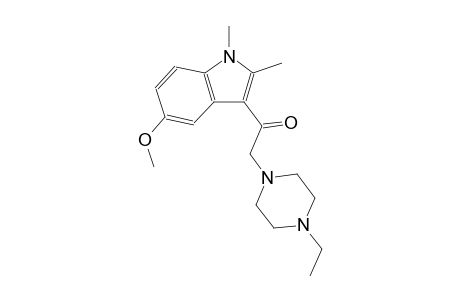 2-(4-ethyl-1-piperazinyl)-1-(5-methoxy-1,2-dimethyl-1H-indol-3-yl)ethanone
