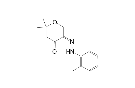 2H-pyran-3,4-dione, dihydro-6,6-dimethyl-, 3-[(2-methylphenyl)hydrazone], (3Z)-