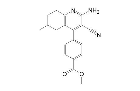 methyl 4-(2-amino-3-cyano-6-methyl-5,6,7,8-tetrahydro-4-quinolinyl)benzoate