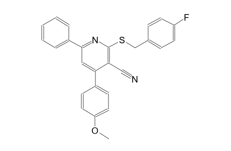 3-pyridinecarbonitrile, 2-[[(4-fluorophenyl)methyl]thio]-4-(4-methoxyphenyl)-6-phenyl-