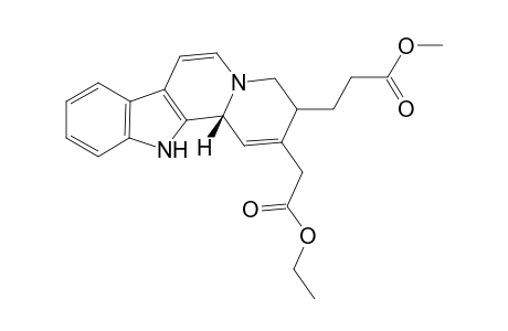 Corynan-18-carboxylic acid, 18,19,20,21-tetradehydro-17-ethoxy-17-oxo-, methyl ester, (3.beta.,18E)-(.+-.)-