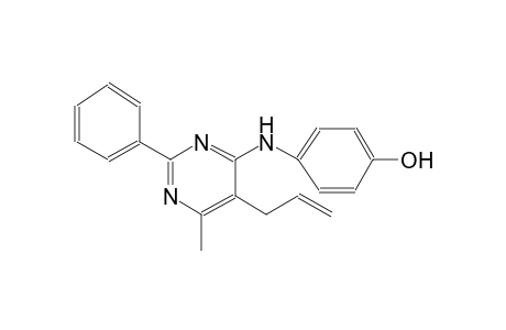 4-[(5-allyl-6-methyl-2-phenyl-4-pyrimidinyl)amino]phenol