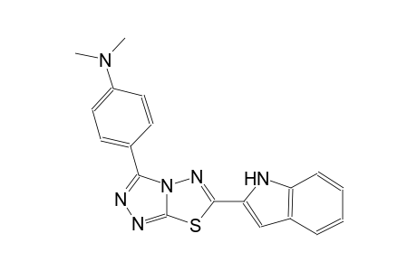 benzenamine, 4-[6-(1H-indol-2-yl)[1,2,4]triazolo[3,4-b][1,3,4]thiadiazol-3-yl]-N,N-dimethyl-