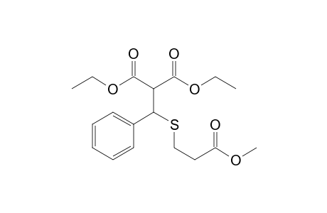 Diethyl 2-[[(3'-methoxy-3'-oxopropyl)sulfanyl]phenylmethyl}-malonate