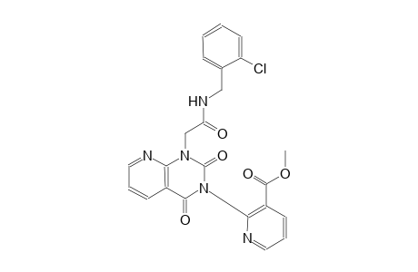 3-pyridinecarboxylic acid, 2-(1-[2-[[(2-chlorophenyl)methyl]amino]-2-oxoethyl]-1,4-dihydro-2,4-dioxopyrido[2,3-d]pyrimidin-3(2H)-yl)-, methyl ester