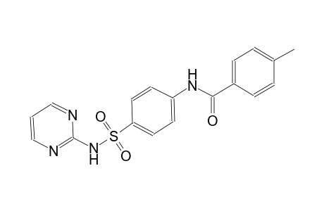 4-methyl-N-{4-[(2-pyrimidinylamino)sulfonyl]phenyl}benzamide