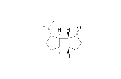 Cyclobuta[1,2:3,4]dicyclopenten-1(2H)-one, 3,3a.alpha.,3b,4,5,6,6a.beta.,6b.alpha.-octahydro-6.beta.-isopropyl-3b.beta.-methyl-